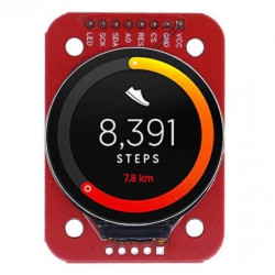 Barevný kulatý displej TFT IPS 1.28" 240x240 GC9A01 microSD SPI