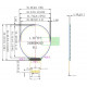 Barevný kulatý displej TFT IPS 1.28" 240x240 GC9A01 SPI