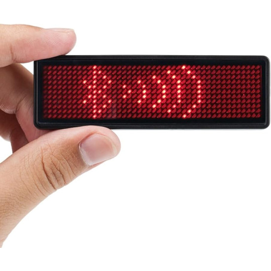 Programovatelná Bluetooth LED jmenovka NB1144 červená
