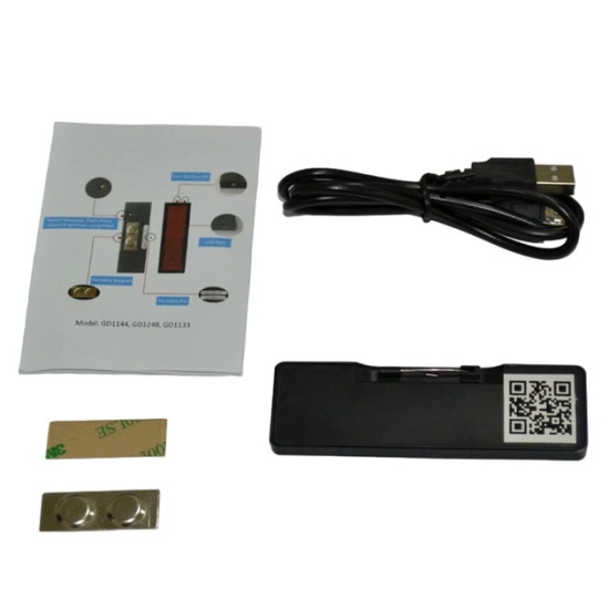Programovatelná Bluetooth LED jmenovka NB1144 červená