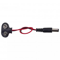 Redukce napájecí konektor 9V baterie na kulatý konektor 5.5/2.1mm