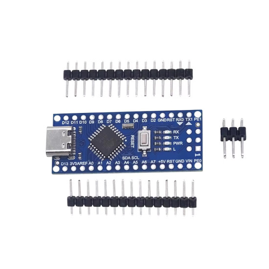 Arduino Nano ATmega328P kompatibilní vývojová deska USB-C (5V 16Mhz)