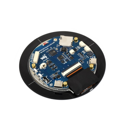 Waveshare ESP32-S3-Touch-LCD-2.8C s kulatým IPS LCD dotykovým displejem