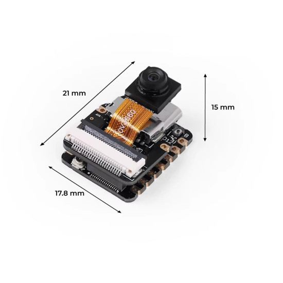 Seeed Studio XIAO ESP32-S3 Sense vývojová deska s kamerou a mikrofonem