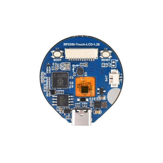 Waveshare RP2350-Touch-LCD-1.28 s kulatým IPS LCD dotykovým displejem