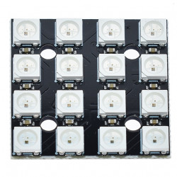Inteligentní RGB LED modul s 16 x WS2812 NeoPixel čtverec