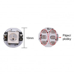 Inteligentní RGB LED modul s WS2812 NeoPixel bílý