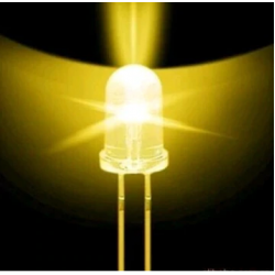 LED dioda kulatá 5mm, žlutá
