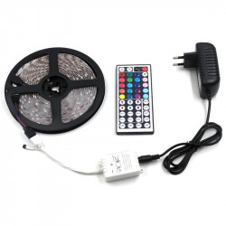 Sada RGB LED pásku 5m SMD5050 s ovládáním (30led/m, 3.6W/m, 12V)