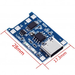Nabíječka Li-Pol/Li-Ion článků TP4056 s USB-C