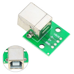 USB B breakout redukce DIP (2.54mm)