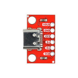 USB-C breakout deska samice zásuvka 2.54mm