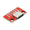 USB-C breakout deska samice zásuvka 2.54mm