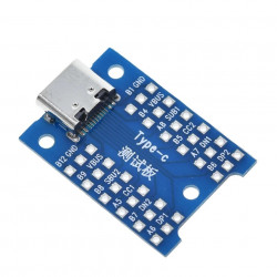 USB-C samice zásuvka breakout redukce DIP (2.54mm)