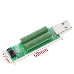 USB zátěžový rezistor 1A/2A (5W/10W)
