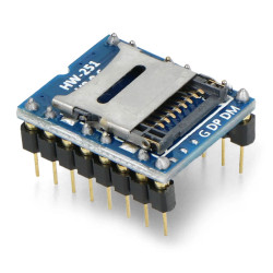 Zvukový modul WTV020-SD-16P s podporou SD karty (MP3/AD4/WAV)