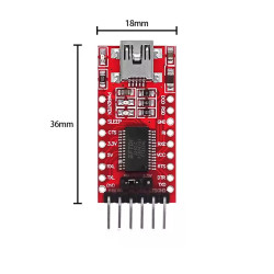 USB na TTL UART převodník FT232RL 3.3V/5V miniUSB