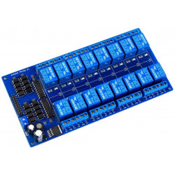 Relé modul šestnáctikanálový 5V (250VAC/30VDC 10A)
