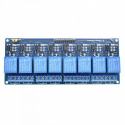 Relé modul osmikanálový 12V (250VAC/30VDC 10A)