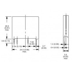 Elektronické SSR relé OMRON G3MB-202P 5V (240VAC/2A)