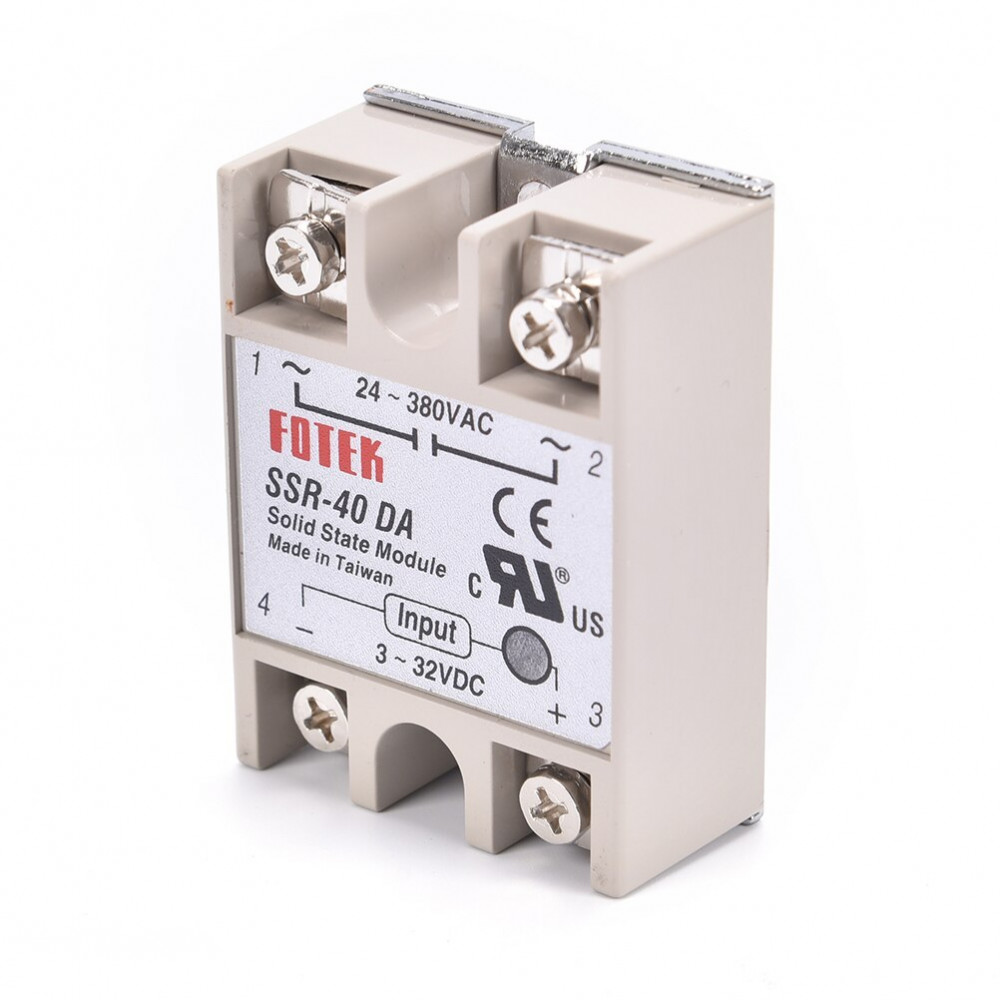 Elektronické SSR relé SSR-40DA 3V-32V (24V-380VAC/40A)