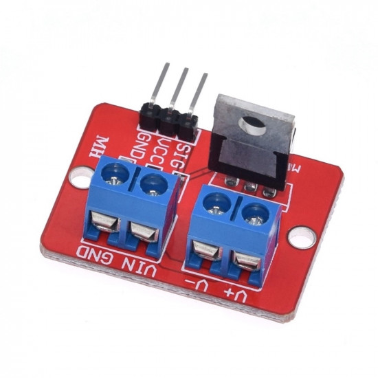 Spínací výkonový modul MOSFET IRF520 PWM (24V/5A)