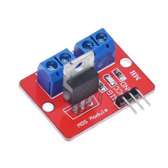 Spínací výkonový modul MOSFET IRF520 PWM (24V/5A)