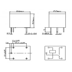 Relé 12V Songle SRD-12VDC-SL-C (250VAC/30VDC 10A)