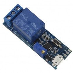Zpožďovací časové relé (0s-25s, 5V-30V DC, microUSB)