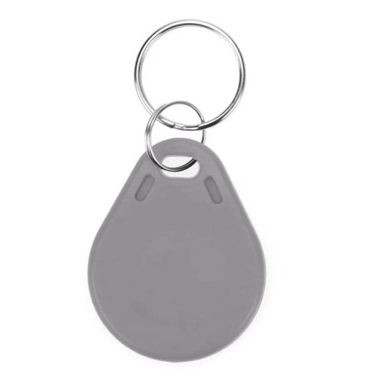 RFID NFC čip S50 13.56MHz klíčenka šedá