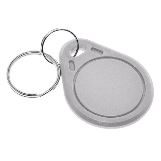 RFID NFC čip S50 13.56MHz klíčenka šedá