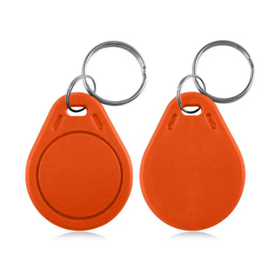 RFID NFC čip S50 13.56MHz klíčenka červená