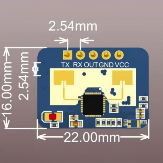 Radarový senzor pohybu HLK-LD2410C 24GHz pro detekci lidské přítomnosti