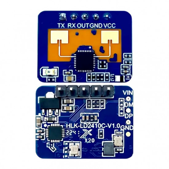 Radarový senzor pohybu HLK-LD2410C 24GHz pro detekci lidské přítomnosti