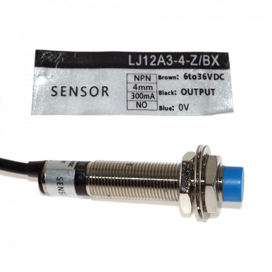 Indukční čidlo LJ12A3-4-Z/BX (M12, 0-4mm, NPN)