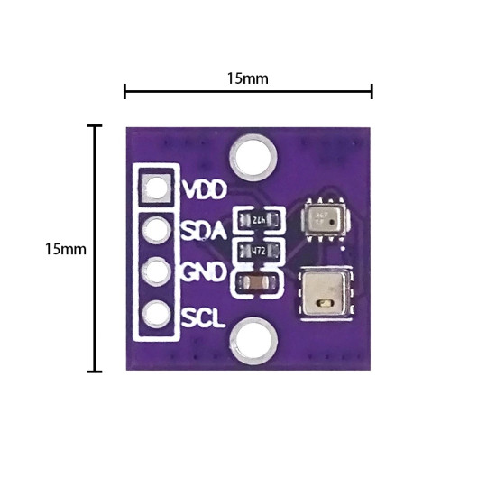 Senzor teploty, vlhkosti a tlaku AHT20 + BMP280 I2C