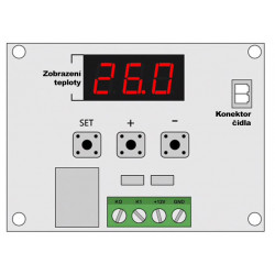 Termostat digitální W1209 s krabičkou (-50°C až 110°C)