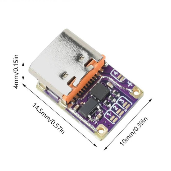 PD/QC trigger modul HV 5V/20V/28V/36V/48V 5A USB-C