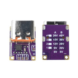 PD/QC trigger modul LV 5V/9V/12V/15V/20V 5A USB-C