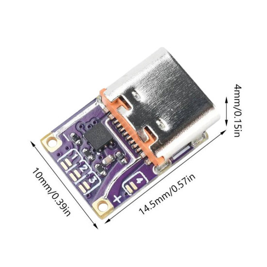 PD/QC trigger modul LV 5V/9V/12V/15V/20V 5A USB-C