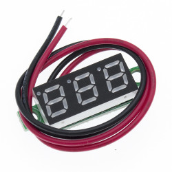 Digitální voltmetr LED zelený miniaturní (3.5V-30V)