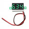 Digitální voltmetr LED zelený mini 0.36 (4.7V-30V)