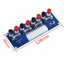 Napájecí deska XH-M229 pro zdroje typu ATX 24pin (3.3V, 5V a 12V)