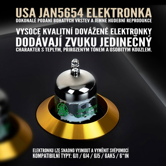 Lampový stereo předzesilovač MiLESEEY JAN5654 HiFi