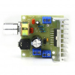 Dvoukanálový stereo zesilovač FE-9720B s TDA7297 a regulací hlasitosti (2x15W, třída AB)