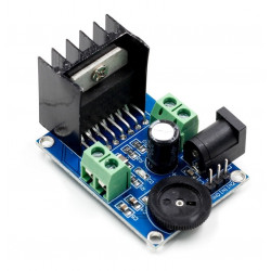Dvoukanálový stereo zesilovač s TDA7297 a regulací hlasitosti (2x15W, třída AB)