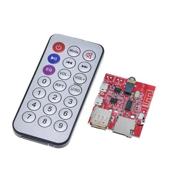 Bluetooth 4.1 audio modul s USB, uSD a zesilovačem 2x3W