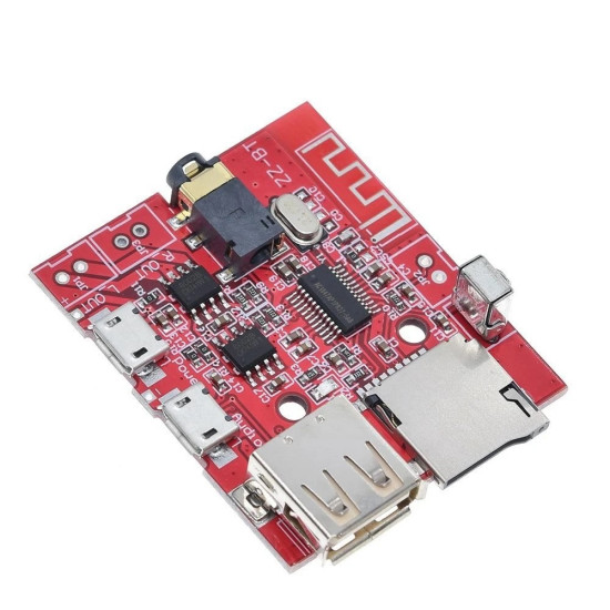 Bluetooth 4.1 audio modul s USB, uSD a zesilovačem 2x3W