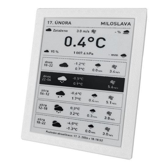 SVERIO PaperBoard černobílý 5.83" GDEW0583T8 s bílým rámečkem