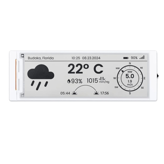 CrowPanel ESP32-S3 E-Paper 5.79", černobílý, 272x792